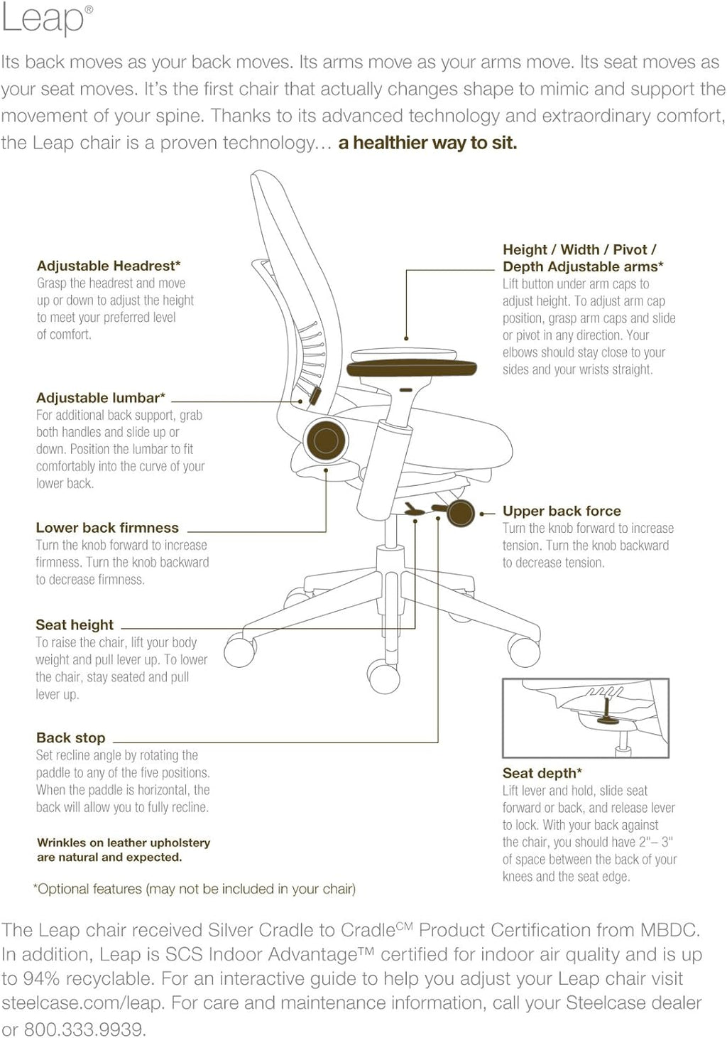 Black Fabric Office Chair U363903