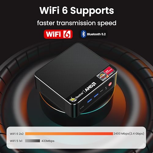 Mini PC AMD Ryzen 7 5800H 16GB RAM 1TB SSD WiFi 6 F32263
