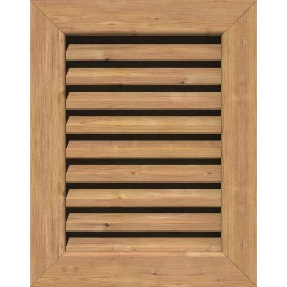 Unfinished Functional Vertical Gable Vent W960005