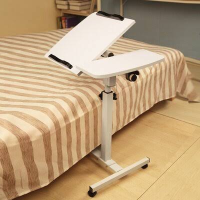 White Sit-Stand Mobile Laptop Cart U453636
