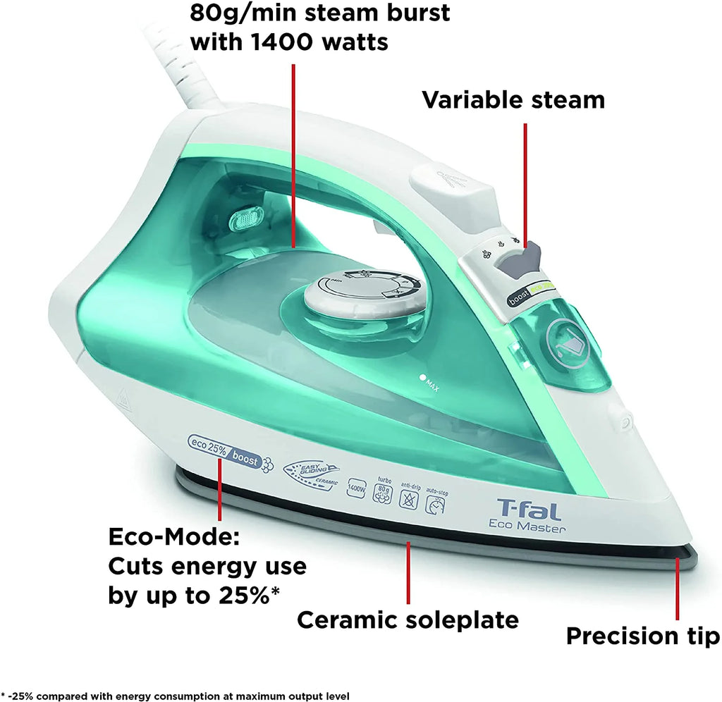 1400W Steam Iron with Ceramic Soleplate A190943