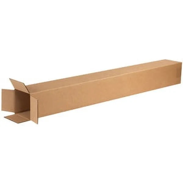 Tall Corrugated Boxes 4x4x40 Kraft 25 Bundle D2071