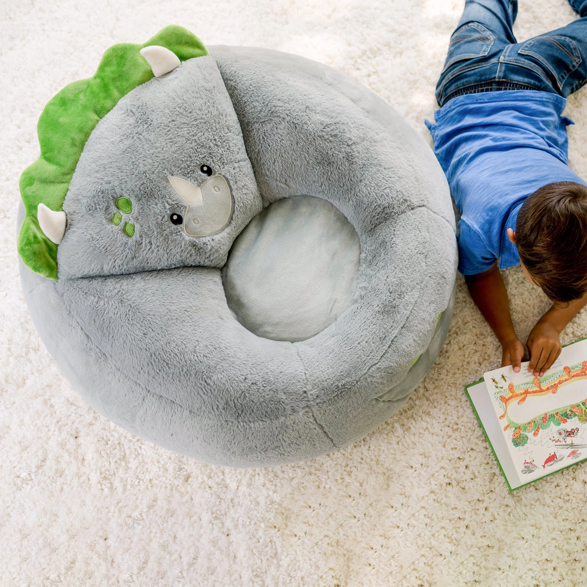 Kids Plush Dinosaur Bean Bag Chair C209