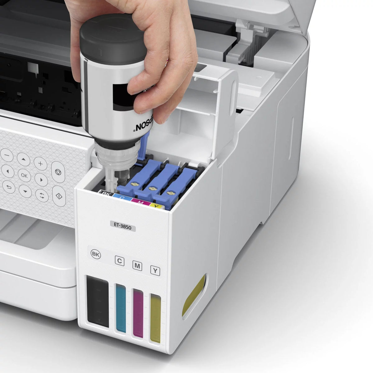 White All-in-One Inkjet Printer with Scanner, Copier V4640