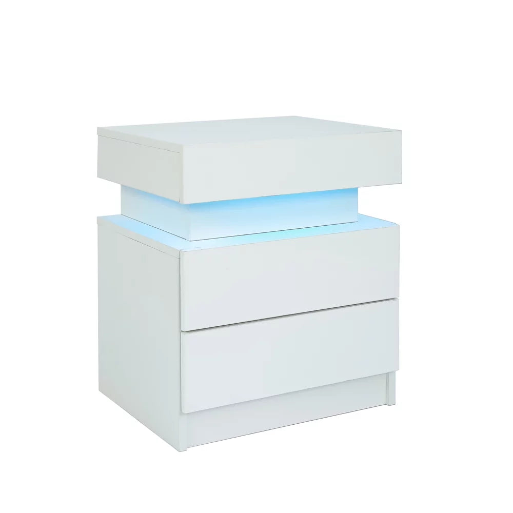 LED Nightstand with 2 Drawers I6560