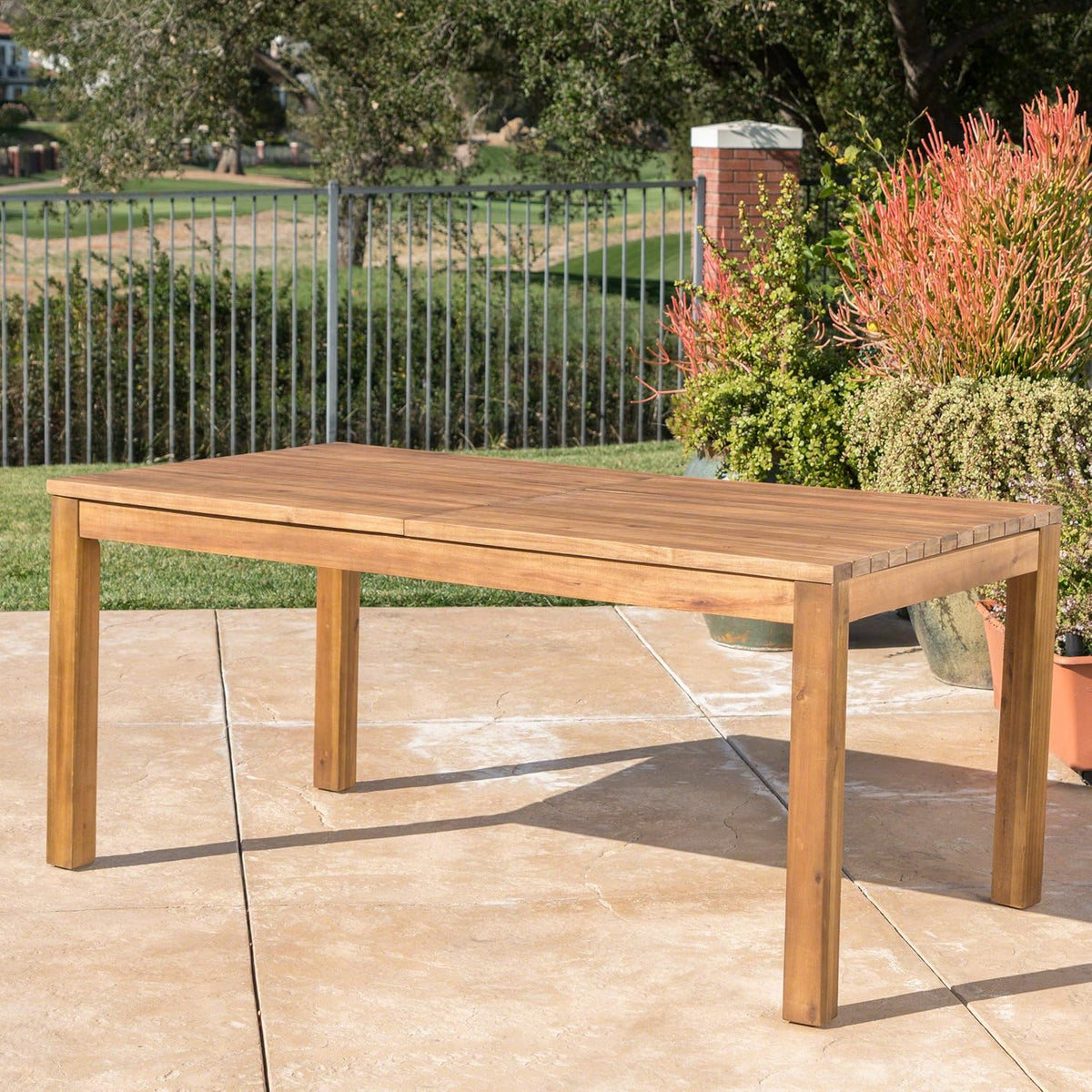 Teak Finish Acacia Wood Outdoor Dining Table K150