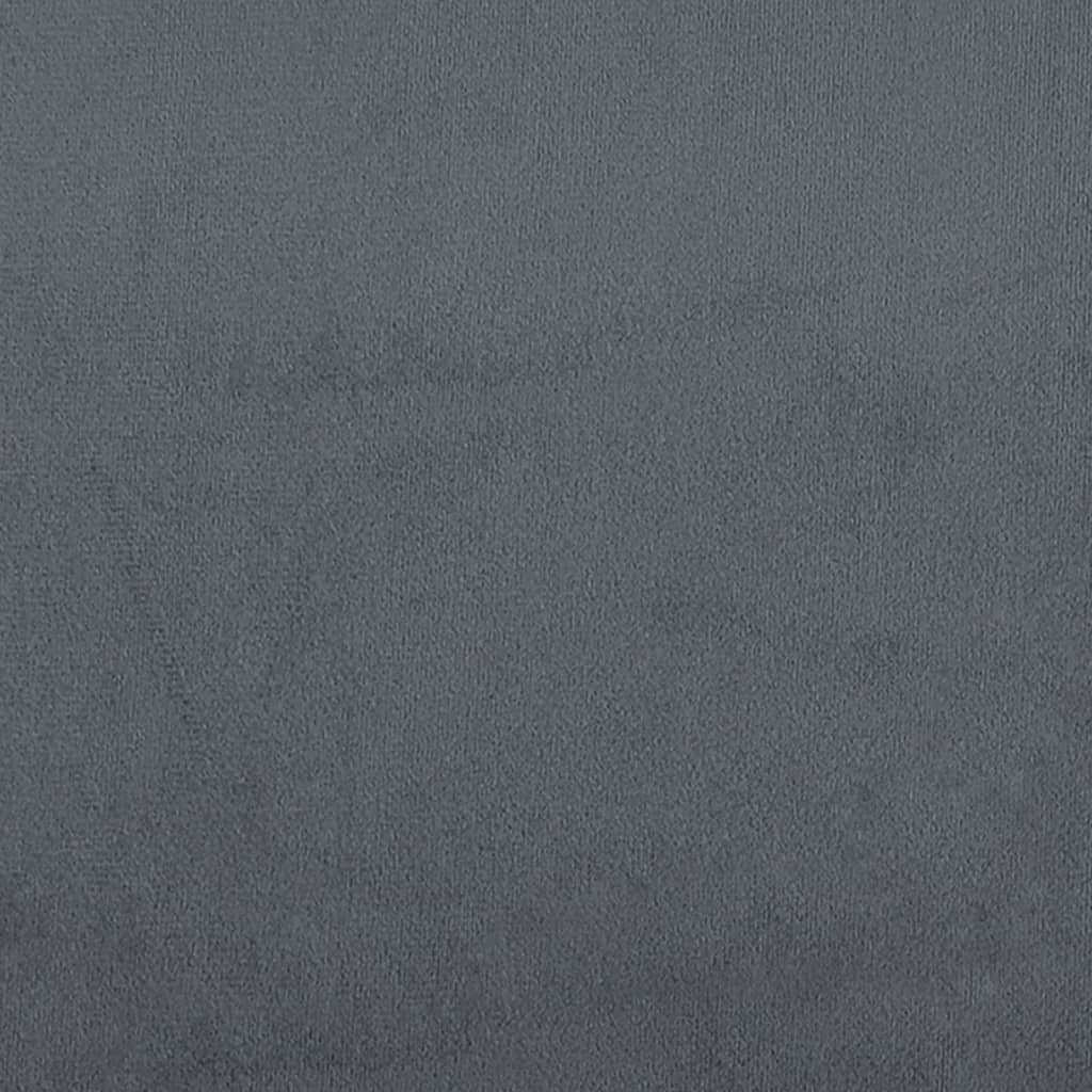 Dark Gray Velvet Chaise Longue F7185