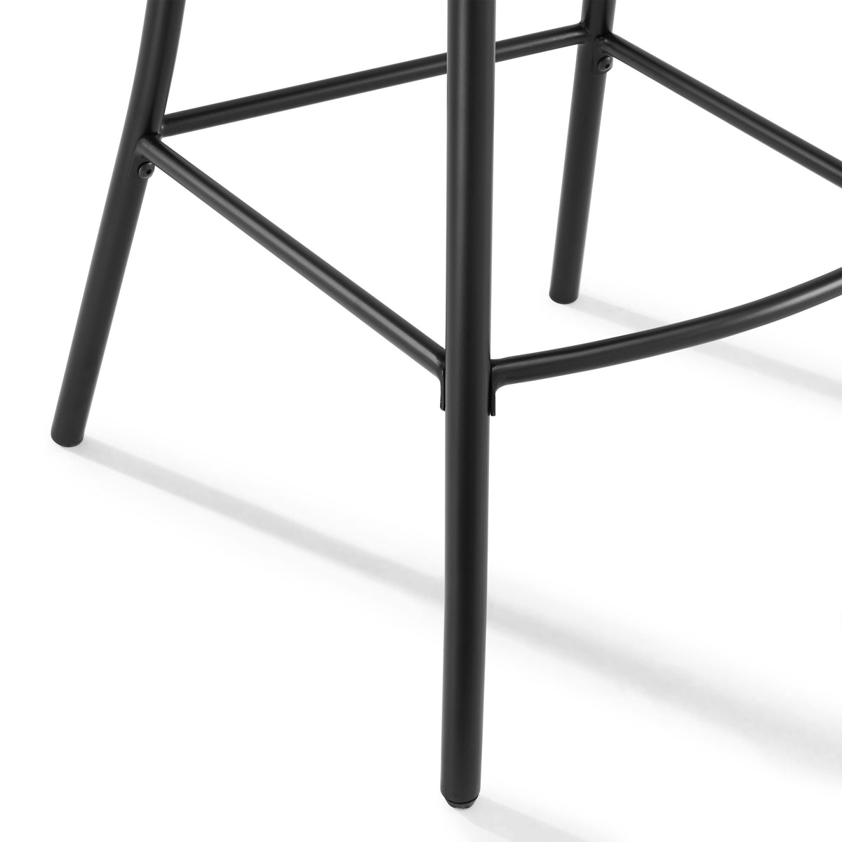 Matte Black Metal 2-pc. Counter Stool Set O527