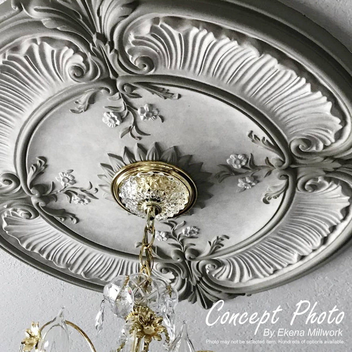 Blackthorn Ceiling Medallion 13 3/8x22OD x 7 1/2x22ID x 3/4x22P Hand-Painted Rubbed Bronze Z365