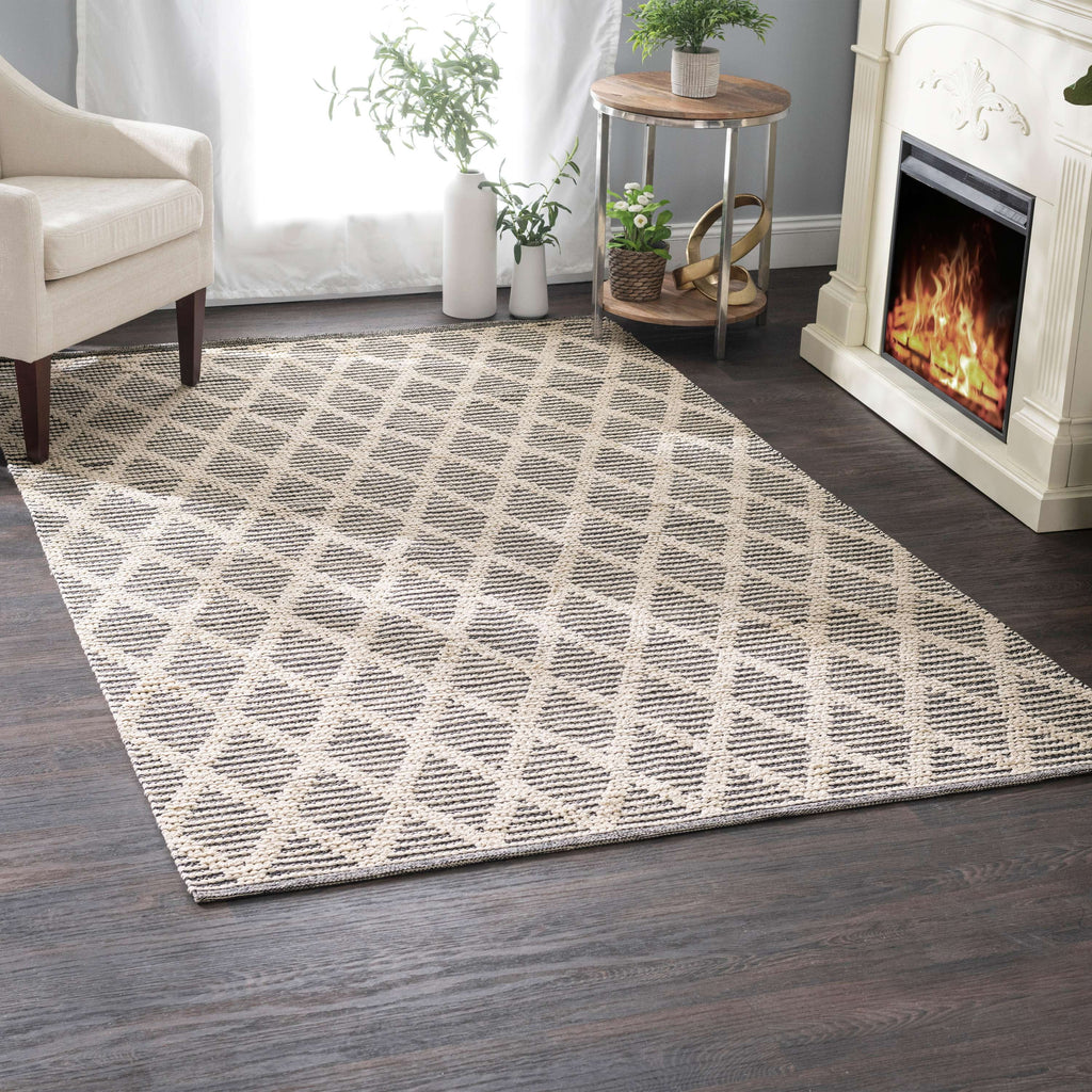 Textured Handwoven Cotton Rug Runner T864268