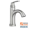 4 in. Centerset Single Handle Bathroom Faucet Brushed Nickel Y84367