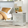 Dark Gray 2 Drawer Nightstand W246