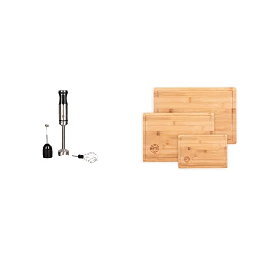 Immersion Blender and Knife Set with Whisk and Frother Attachments M74507