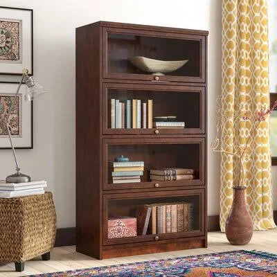 Hazy Sunrise Glass Barrister Bookcase L9754