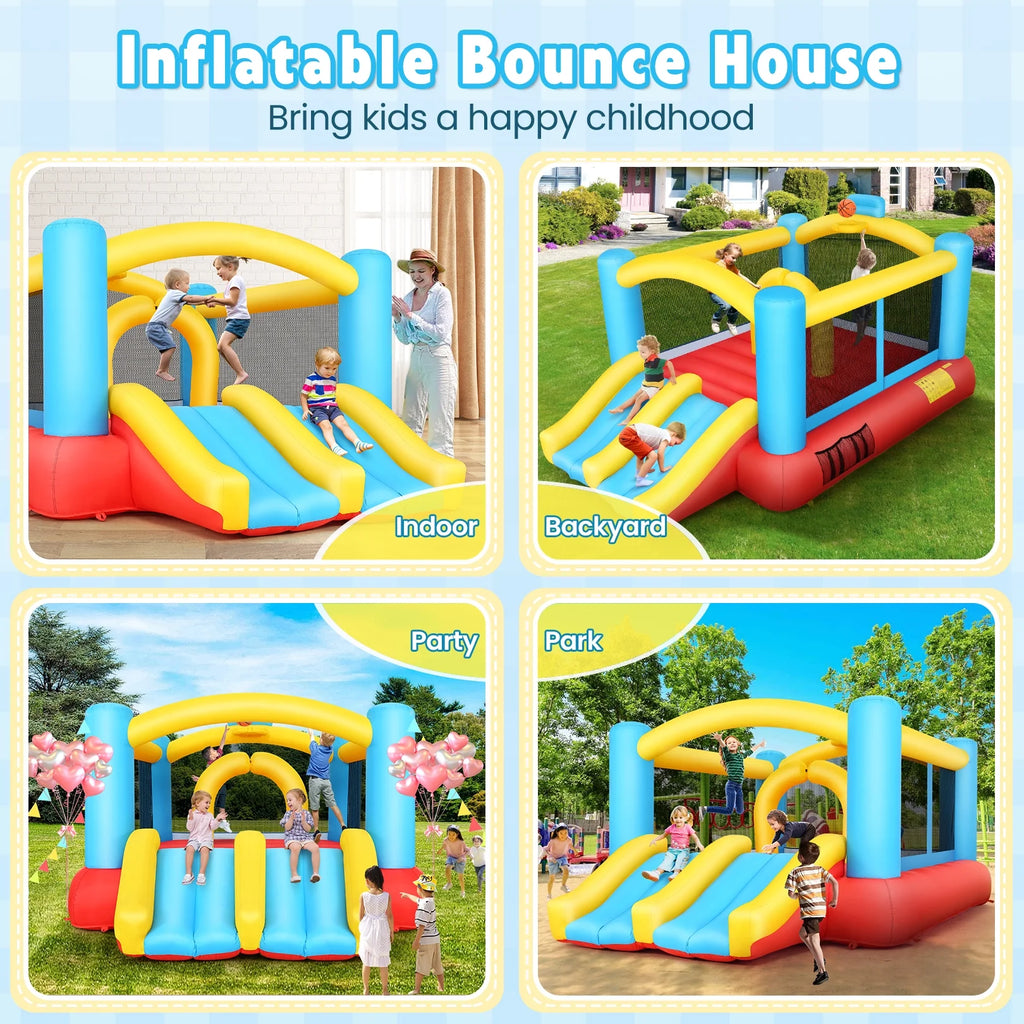 Bouncy House with Double Slide and Blower A439921
