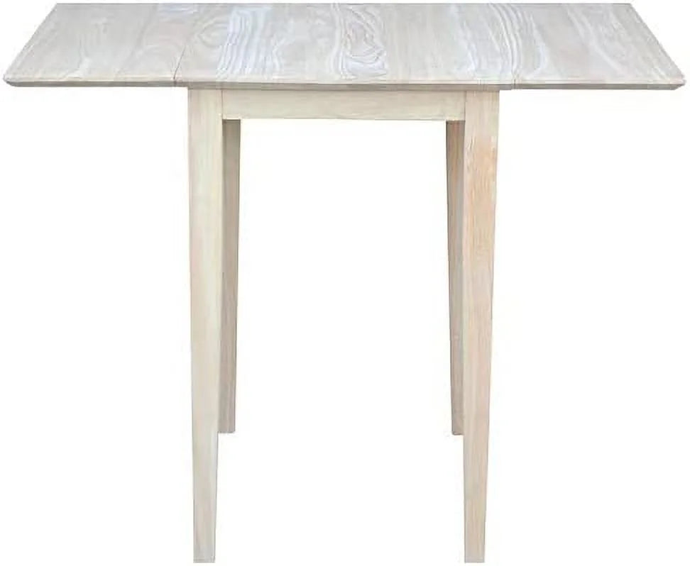 Unfinished Natural Wood Drop Leaf Dining Table R5620