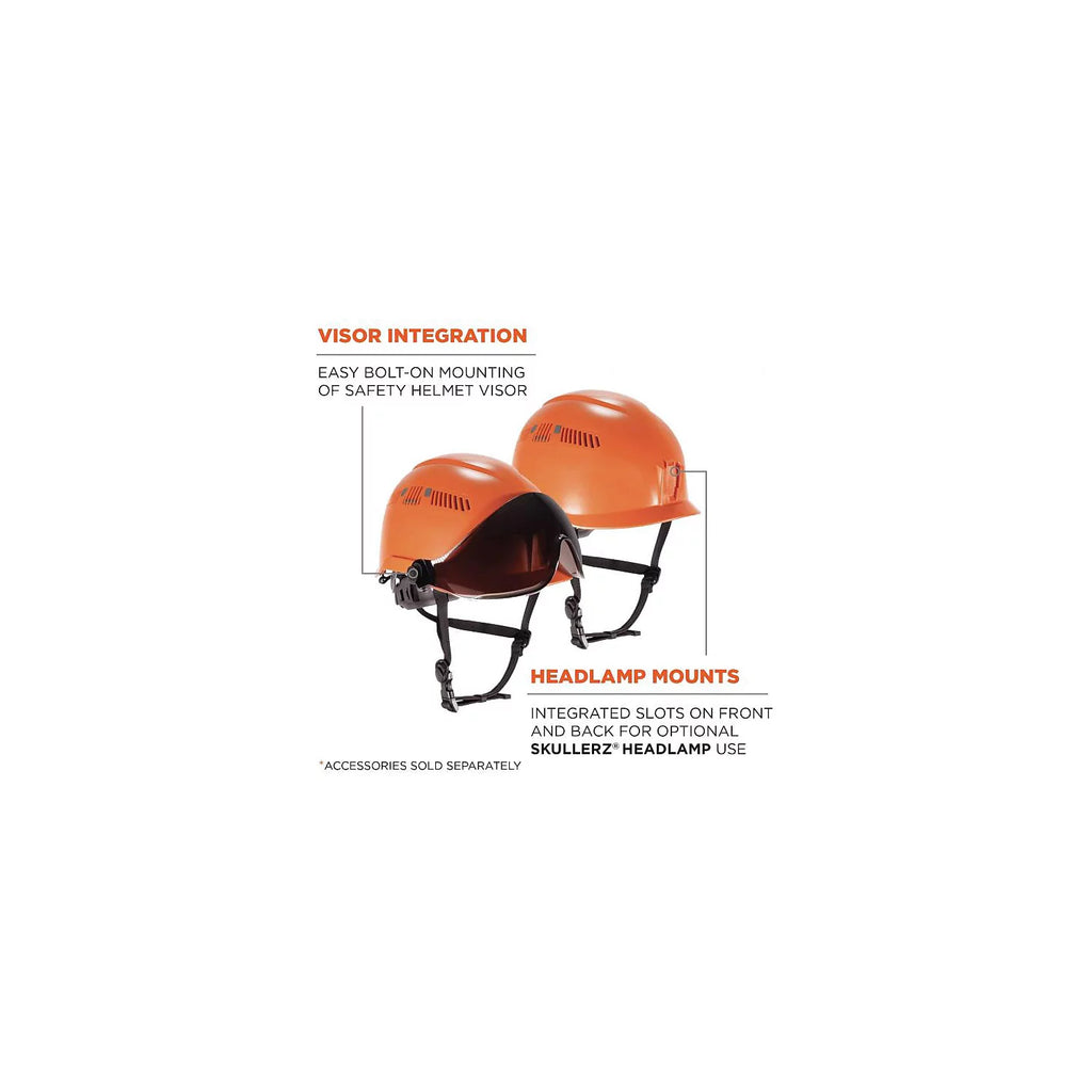 Orange Safety Helmet with 6-Point Suspension O276