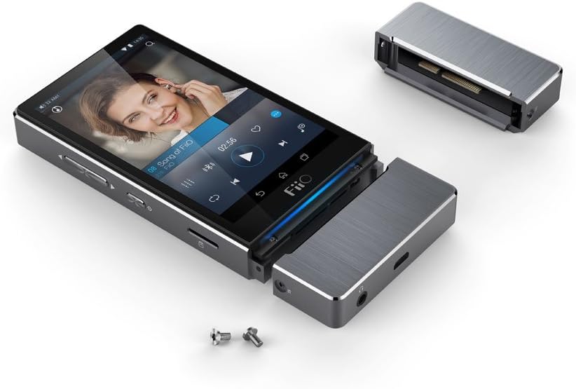 High Resolution Audio Player with Amp Module, Leather Case and Coaxial Audio Cable W682324