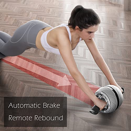 Automatic Rebound Ab Wheel Roller with Knee Pad B353686