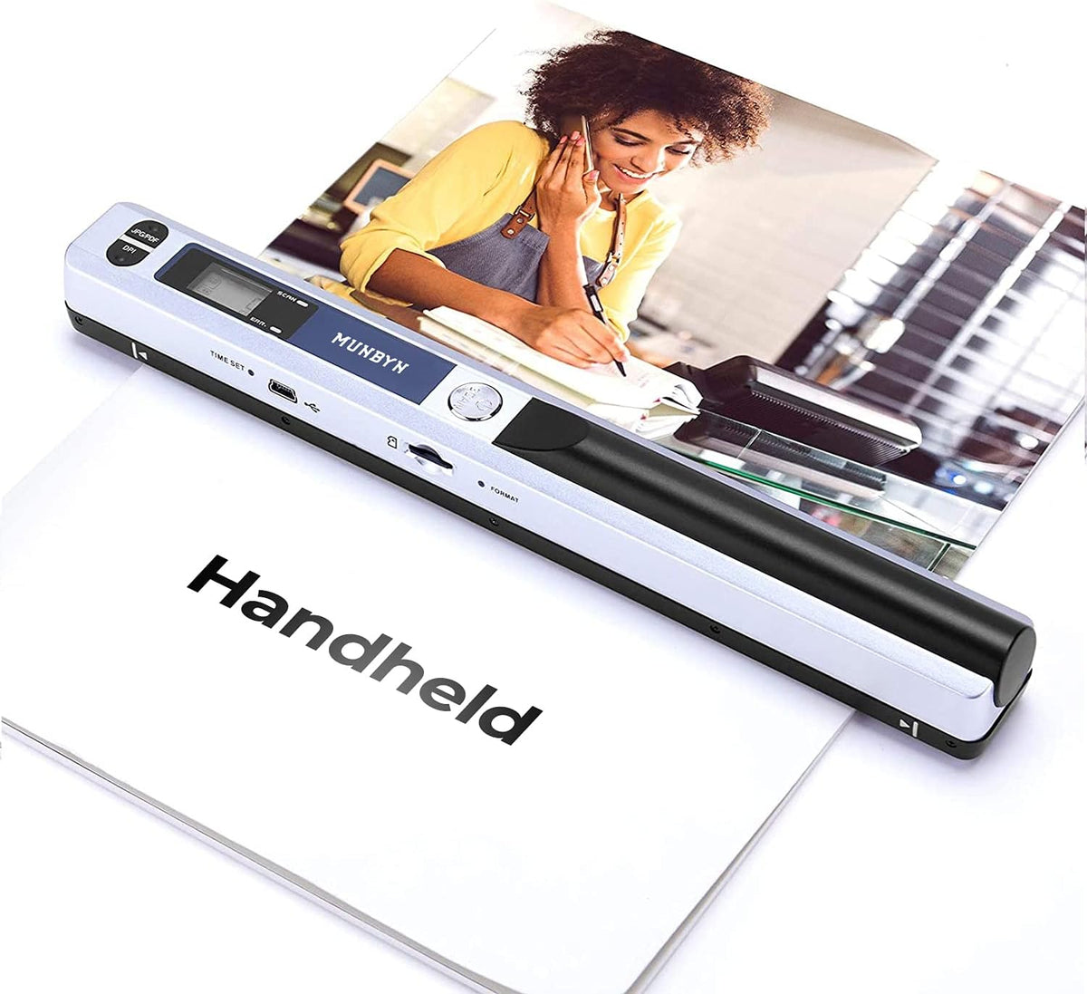 Portable Scanner 900 Dpi Flat Scanning with 16G SD Card G994567