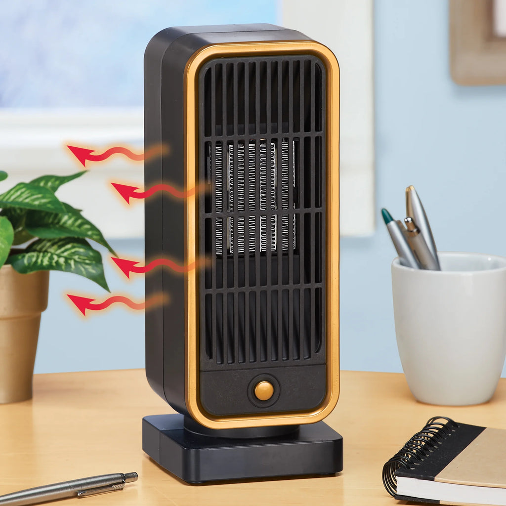 Compact Tabletop Space Heater with Automatic Shutoff K6583
