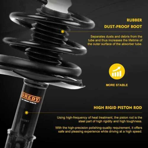 Front Left/Right Strut w/Coil Spring Assembly H841