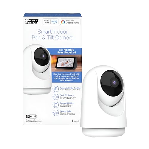 Indoor Security Camera with Motion Detection, Night Vision, 2-Way Audio, 1080p HD, White O822