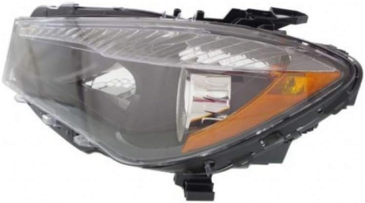 Headlight Assembly Driver Side with Bulbs Black Housing R54602