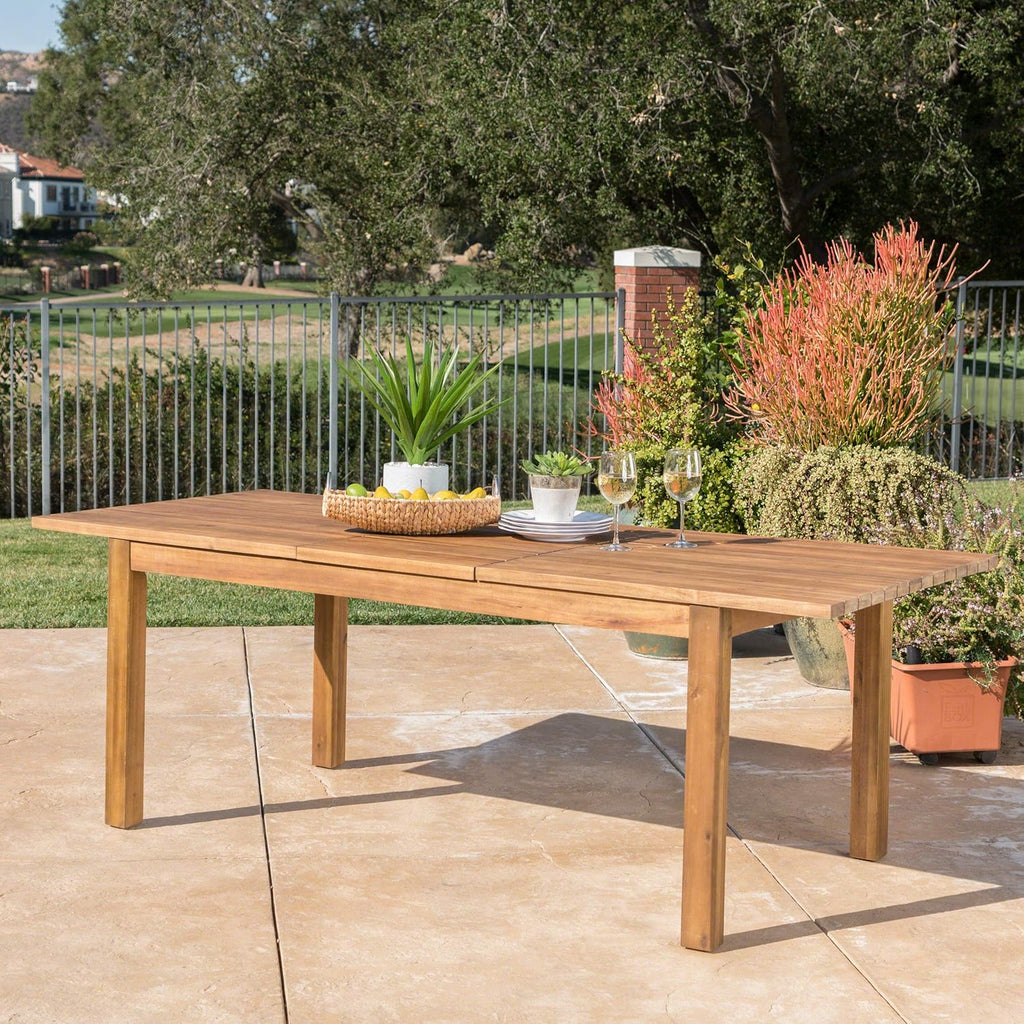 Teak Finish Acacia Wood Outdoor Dining Table K150