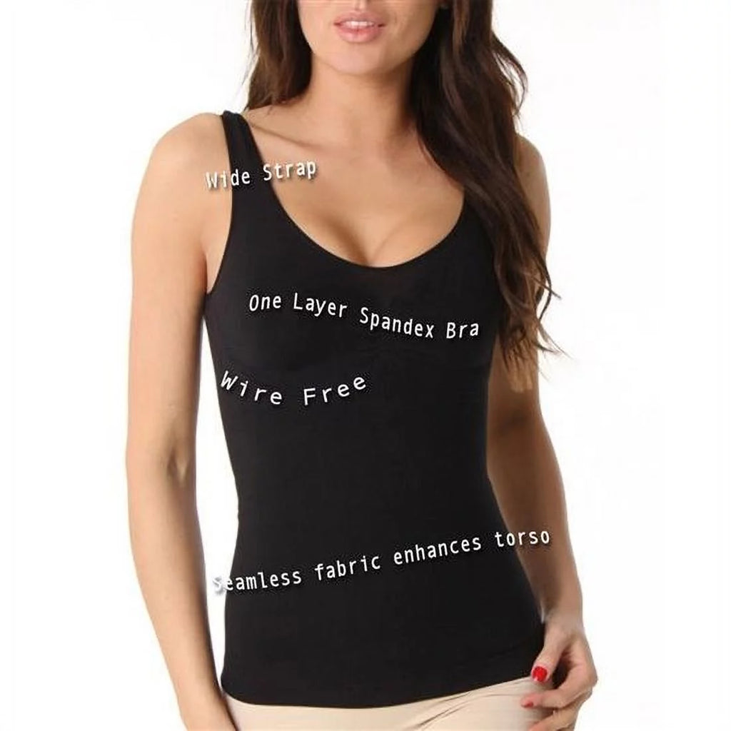 Plus Shapewear Tank Top Black G4748