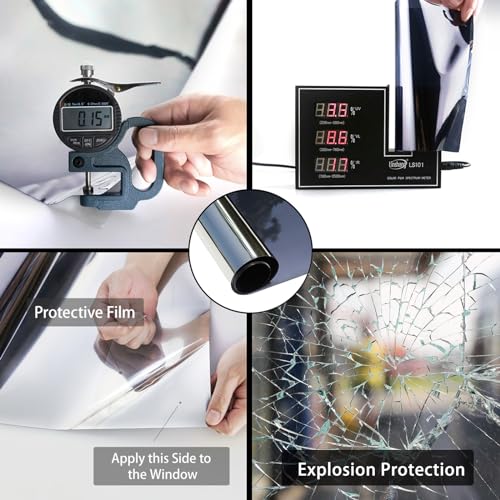 Black 23.62Inch X 13.1Feet Window Privacy Film M186