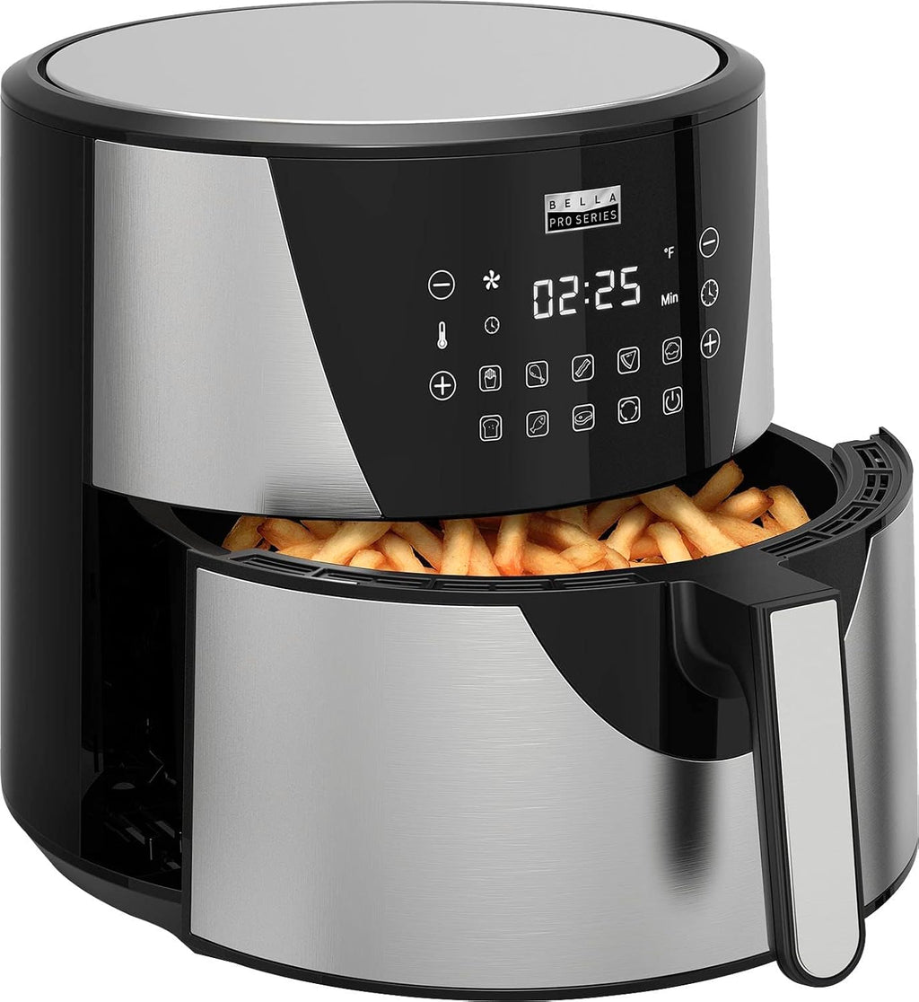 8qt Touchscreen Digital Air Fryer, Stainless Steel D31186