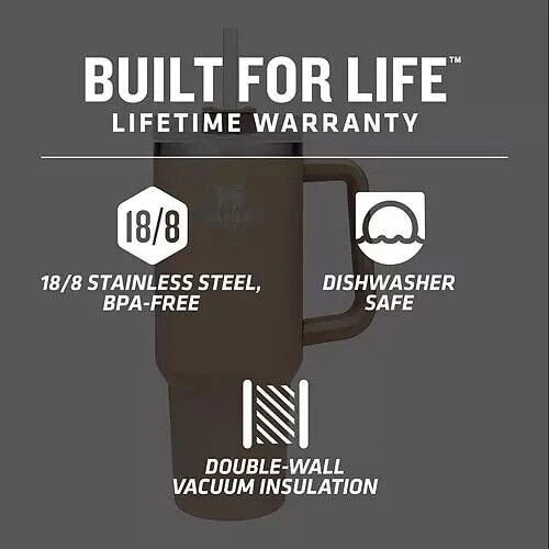 40oz Stainless Steel Tumbler Cream Q10346