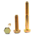 3/8 inch-16 x 2 3/4 inch Grade 5 Hex Cap Screw Medium Carbon Steel Yellow Zinc Plated N795039