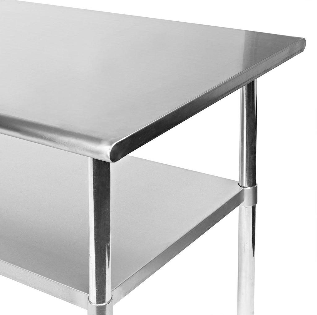 Stainless Steel Kitchen Prep & Work Table with 4 Casters J60359