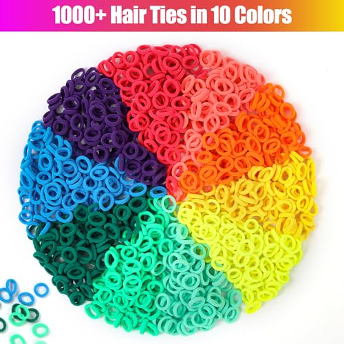 Bracelet Making Kit with 1000+ Elastic Cloth Rubber Bands R613