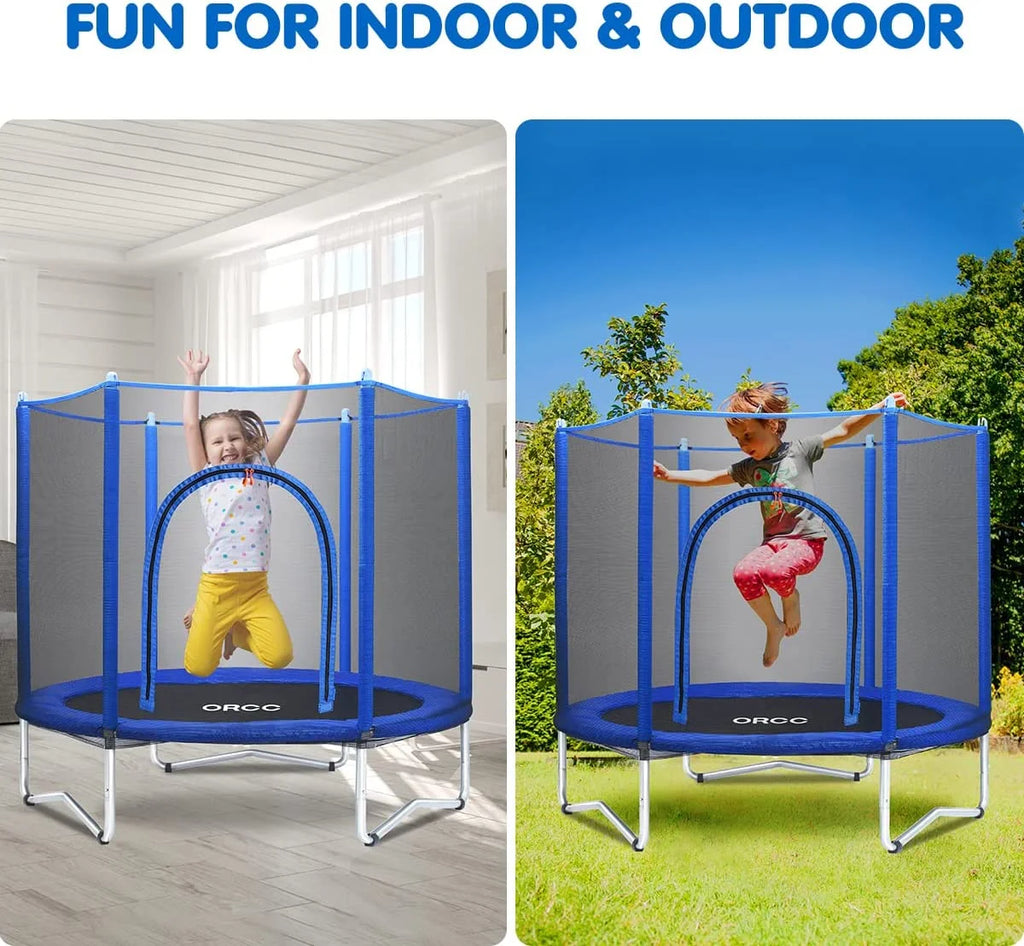 55/60 Mini Trampoline with Safety Net Pad Z6416