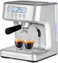 Espresso Machine with LCD Display and Milk Frother Steam Wand L8645