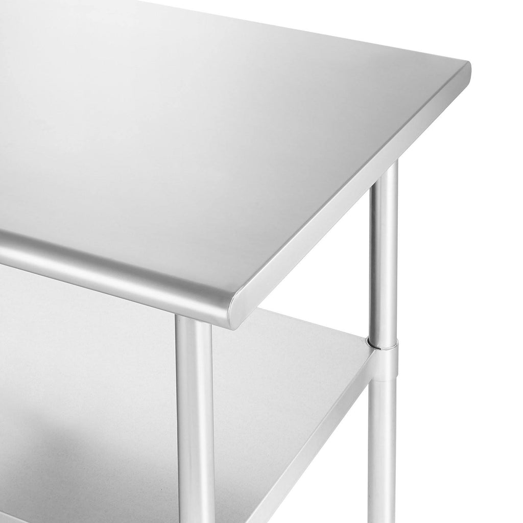 Stainless Steel Kitchen Prep & Work Table with 4 Casters J60359