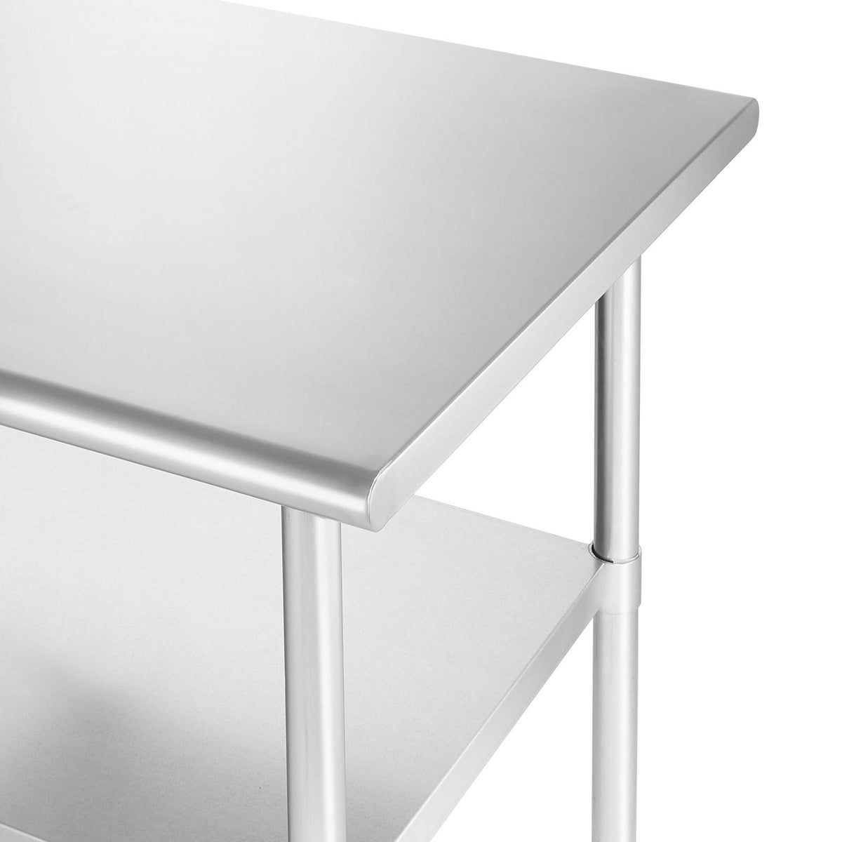 Stainless Steel Kitchen Prep & Work Table with 4 Casters J60359