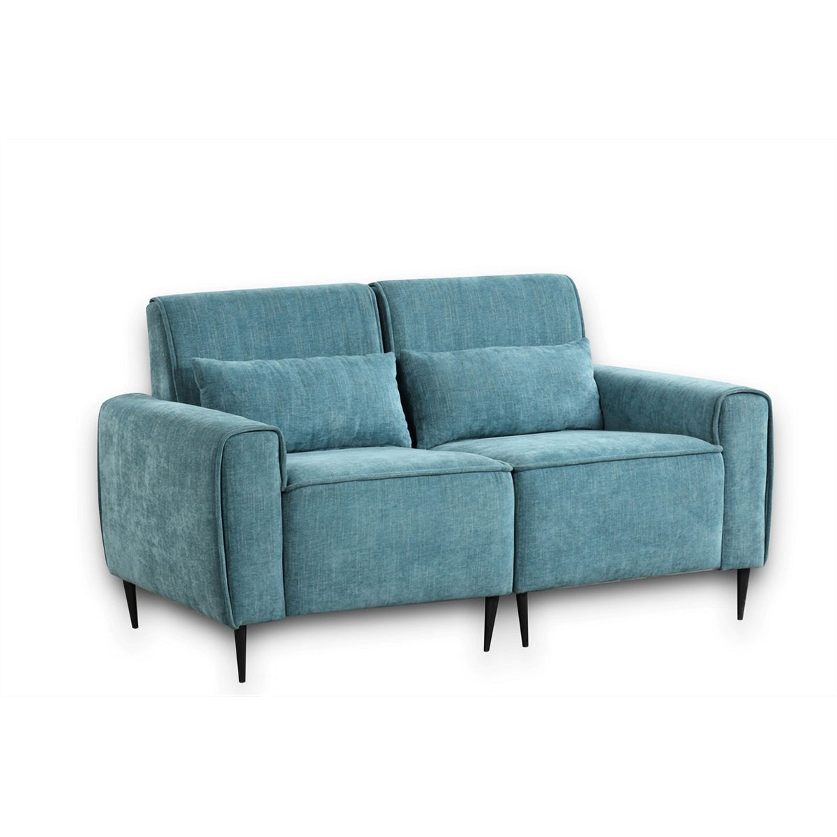 Blue Chenille Sofa Loveseat Chair Set D700