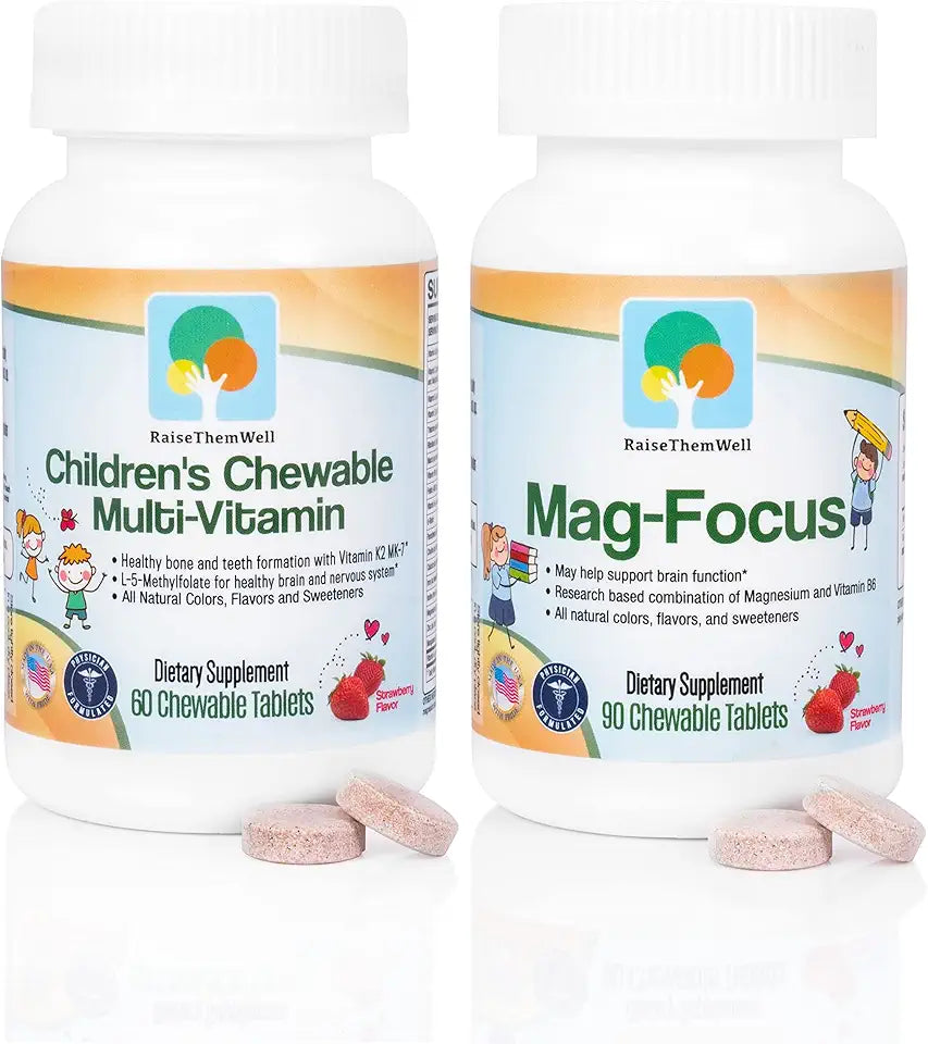 Strawberry Flavored Chewable Magnesium Citrate Multivitamin for Kids P554512