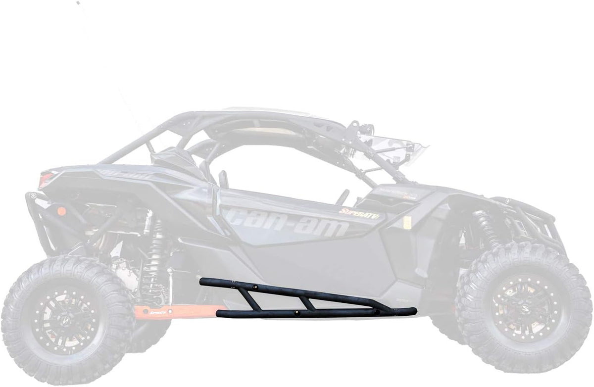 Heavy-Duty Nerf Bars with 1.75” Diameter Steel Tubing, Wrinkle Black Finish F4271
