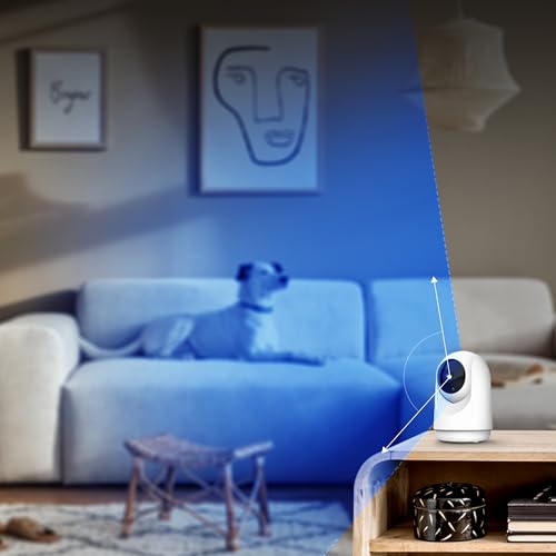 Indoor Security Camera with Motion Detection, Night Vision, 2-Way Audio, 1080p HD, White O822