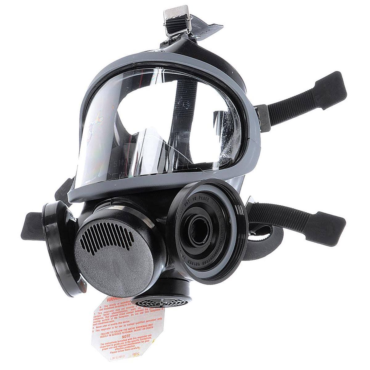 Black Silicone Full-Facepiece Respirator, Small Q2573