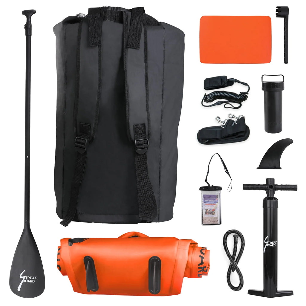 Inflatable Stand Up Paddle Board with Backpack, Leash, Paddle, Hand Pump & Repair Kit U445