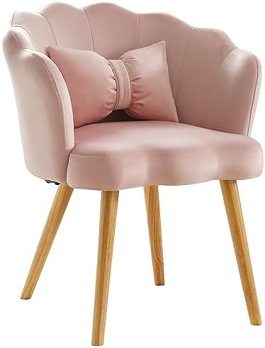 Yellow Velvet Accent Chair with Waist Pillow I994340