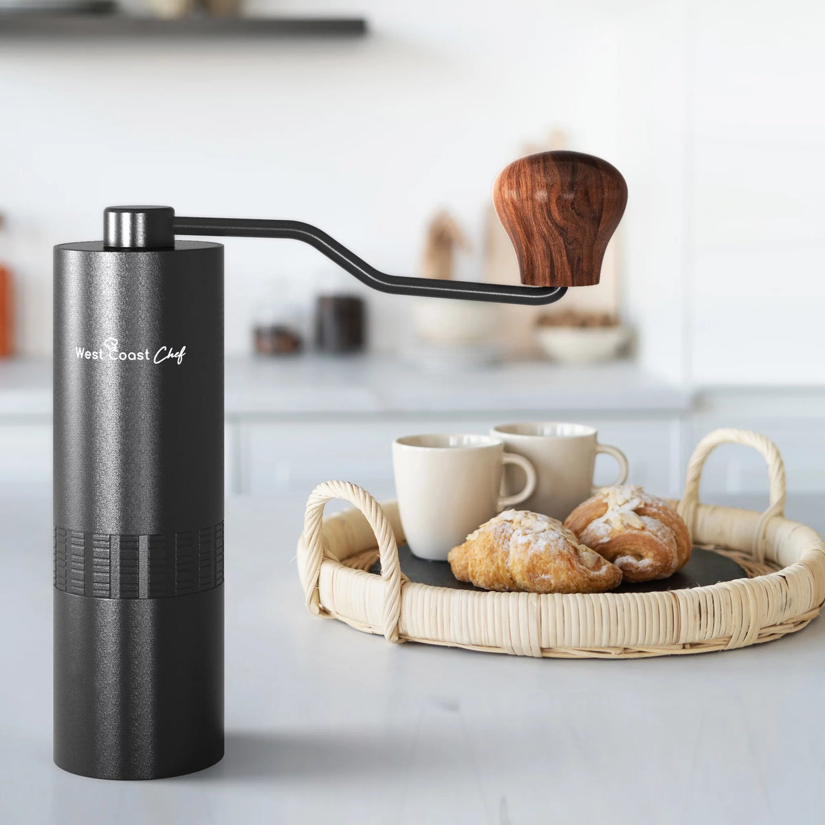 Manual Burr Coffee Grinder with Coarseness Adjustment Dial K657349