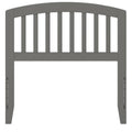 Solid Wood Spindle Twin Headboard in Gray R2902