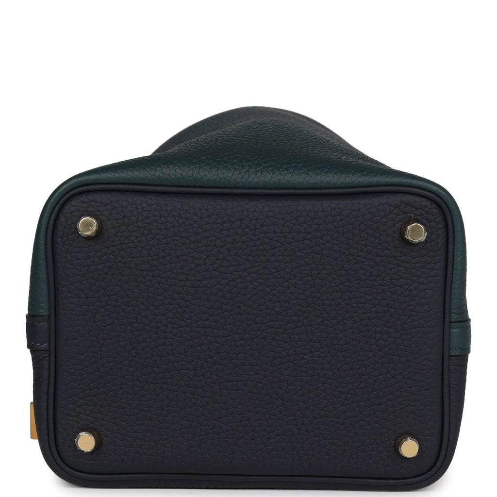 Bleu Nuit and Vert Cypress Clemence 18 Bag B883